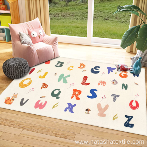 Cartoon cute alphabet baby room crawling mat